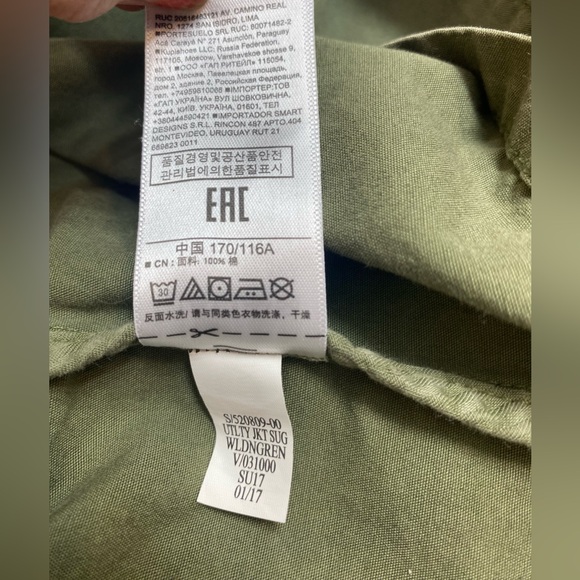 Gap Women green utility safari jacket for casual or any wear, size xxl - Picture 15 of 16